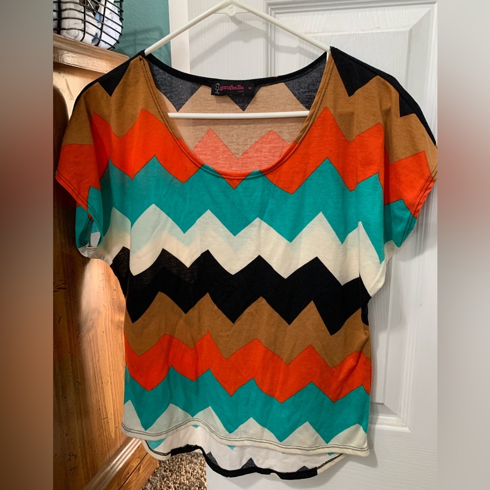 Colorful Chevron Top Size M